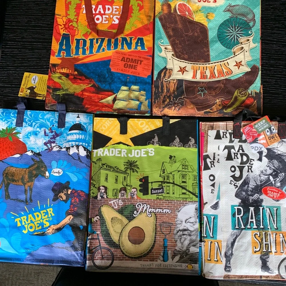 9 NWT Random Trader Joe's Regional Shopping Gift bags/Totes “Reduced to Sale” - Picture 16 of 16